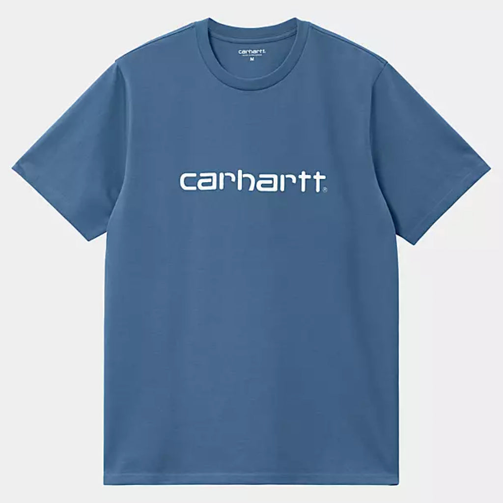 Carhartt WIP - Script T-Shirt - Sorrent / White - Decimal.