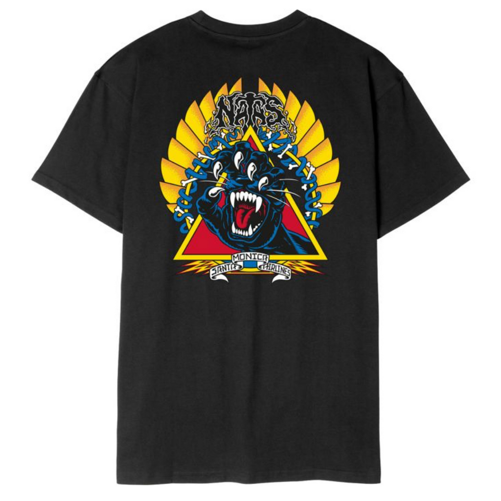 Santa Cruz - Natas Screaming Panther T-shirt - Black - Decimal.