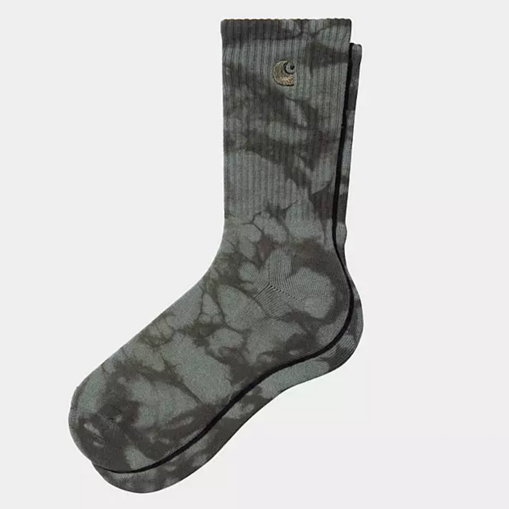 Carhartt WIP - Vista Socks - Elastane Smoke Green / Cypress - Decimal.