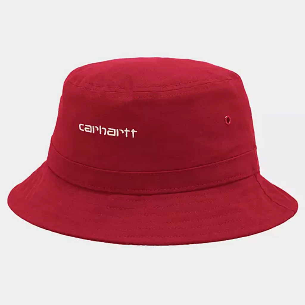 Carhartt WIP - Script Bucket Hat - Arcade/White - Decimal.