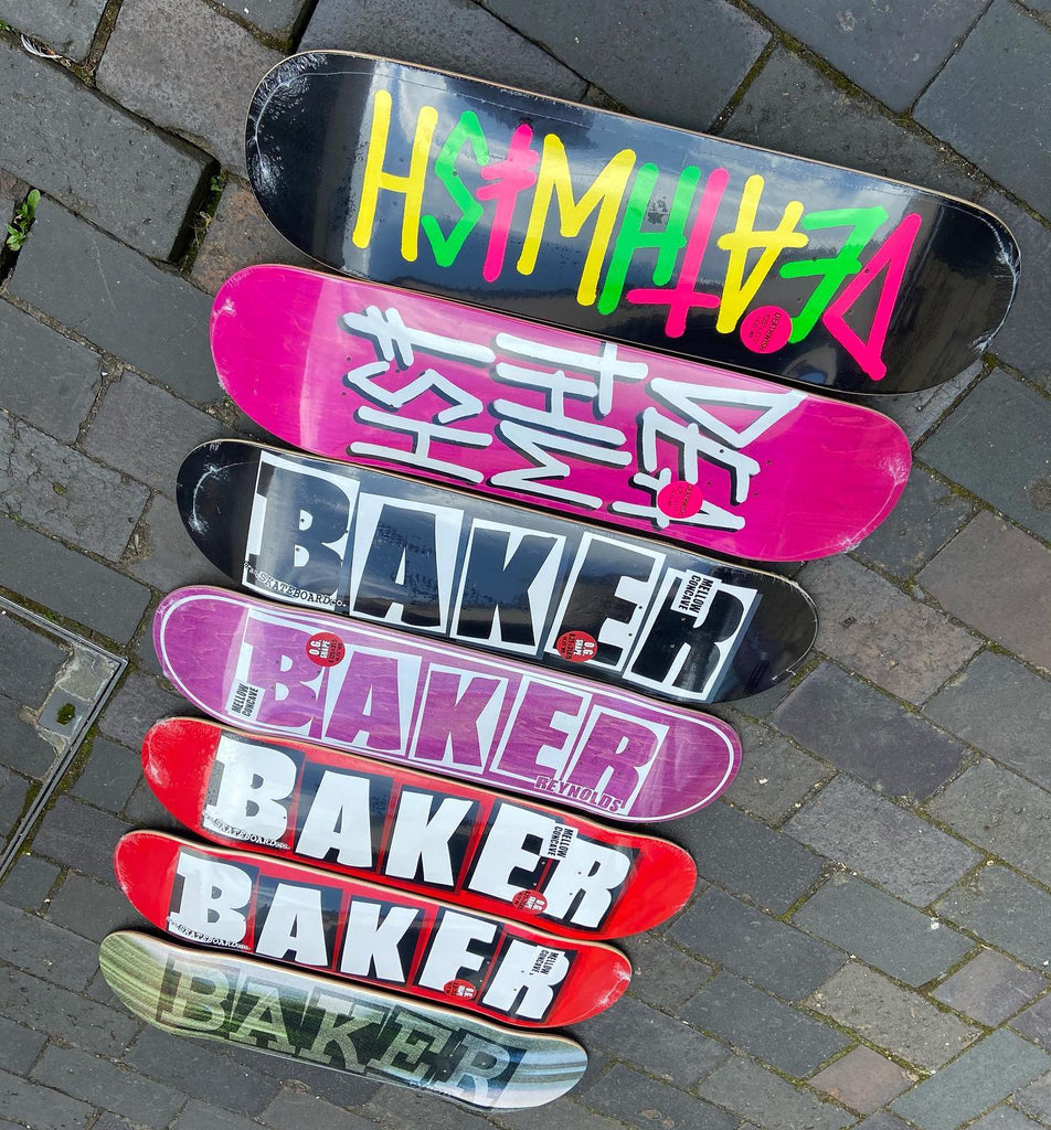 Our @bakerskateboards and @deathwishskateboards drought...