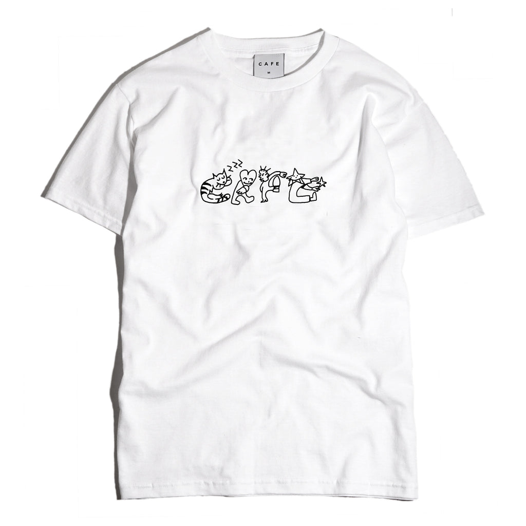 Skateboard Cafe - Buddy Tee - White - Decimal.