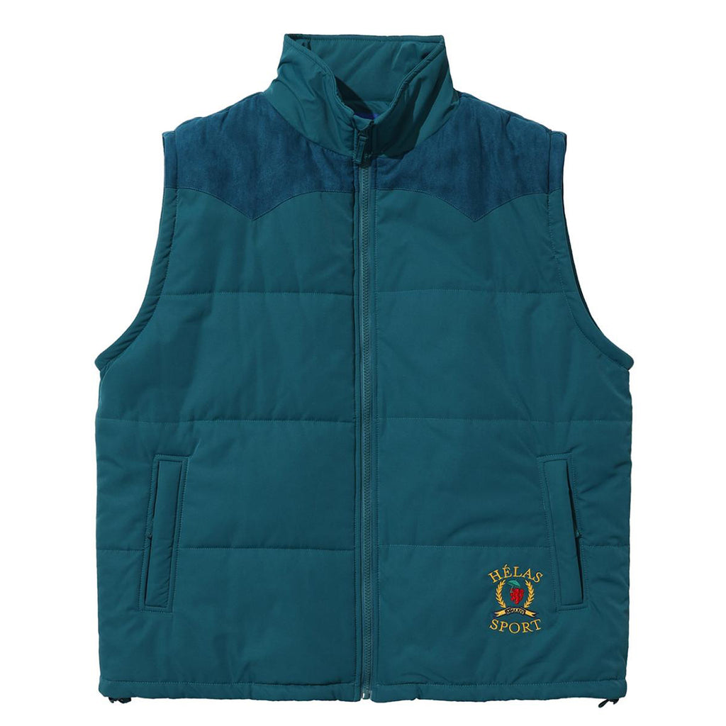 Hélas Caps - Sports Puffer Jacket - Teal Green - Decimal.