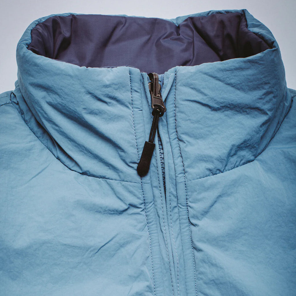 Fucking Awesome - Reverse Puffer Jacket - Blue - Decimal.