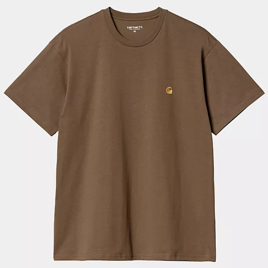 Carhartt WIP - Chase T-Shirt - Chocolate / Gold