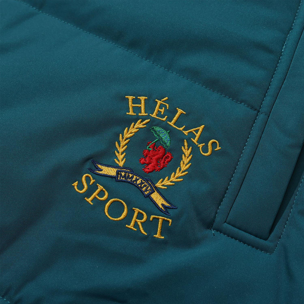 Hélas Caps - Sports Puffer Jacket - Teal Green - Decimal.