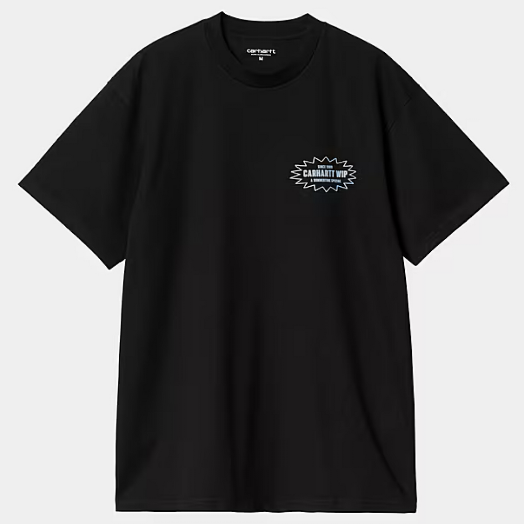 Carhartt WIP - Catalogue T-Shirt - Black / Bluebird - Decimal.