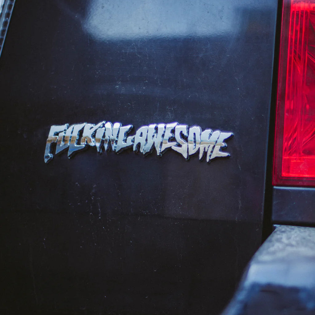 Fucking Awesome - Stamp Logo Car Emblem - Silver - Decimal.