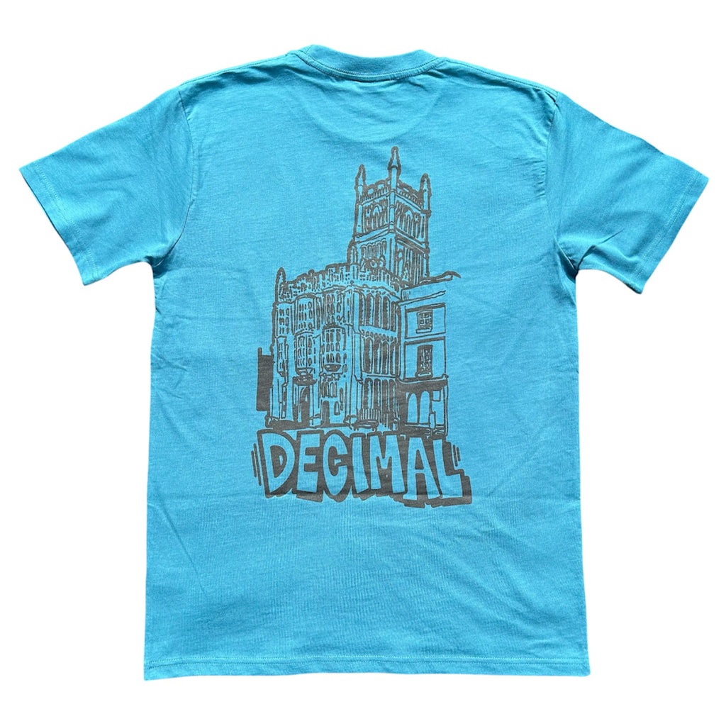 Decimal - 'Church' T-shirt - Atlantic/Black - Decimal.