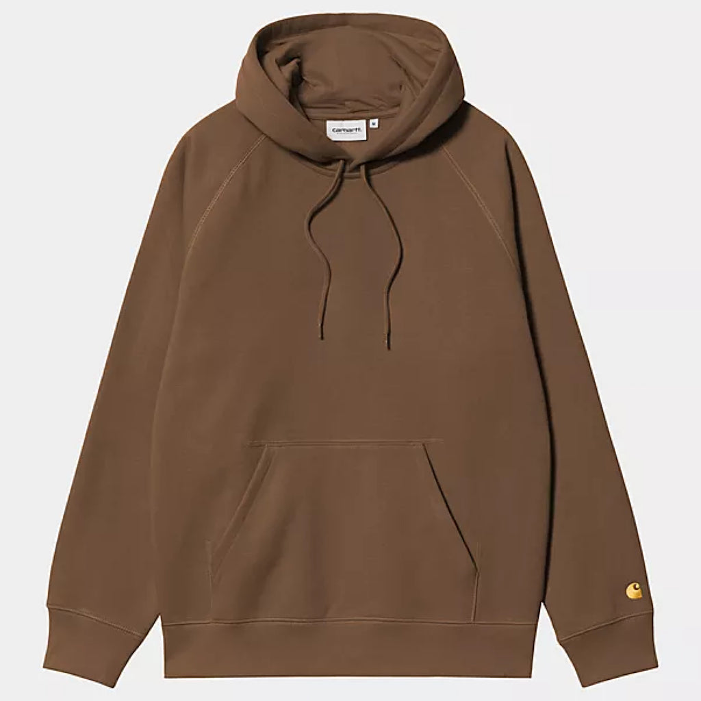 Carhartt WIP - Hooded Chase Sweat -Chocolate / Gold