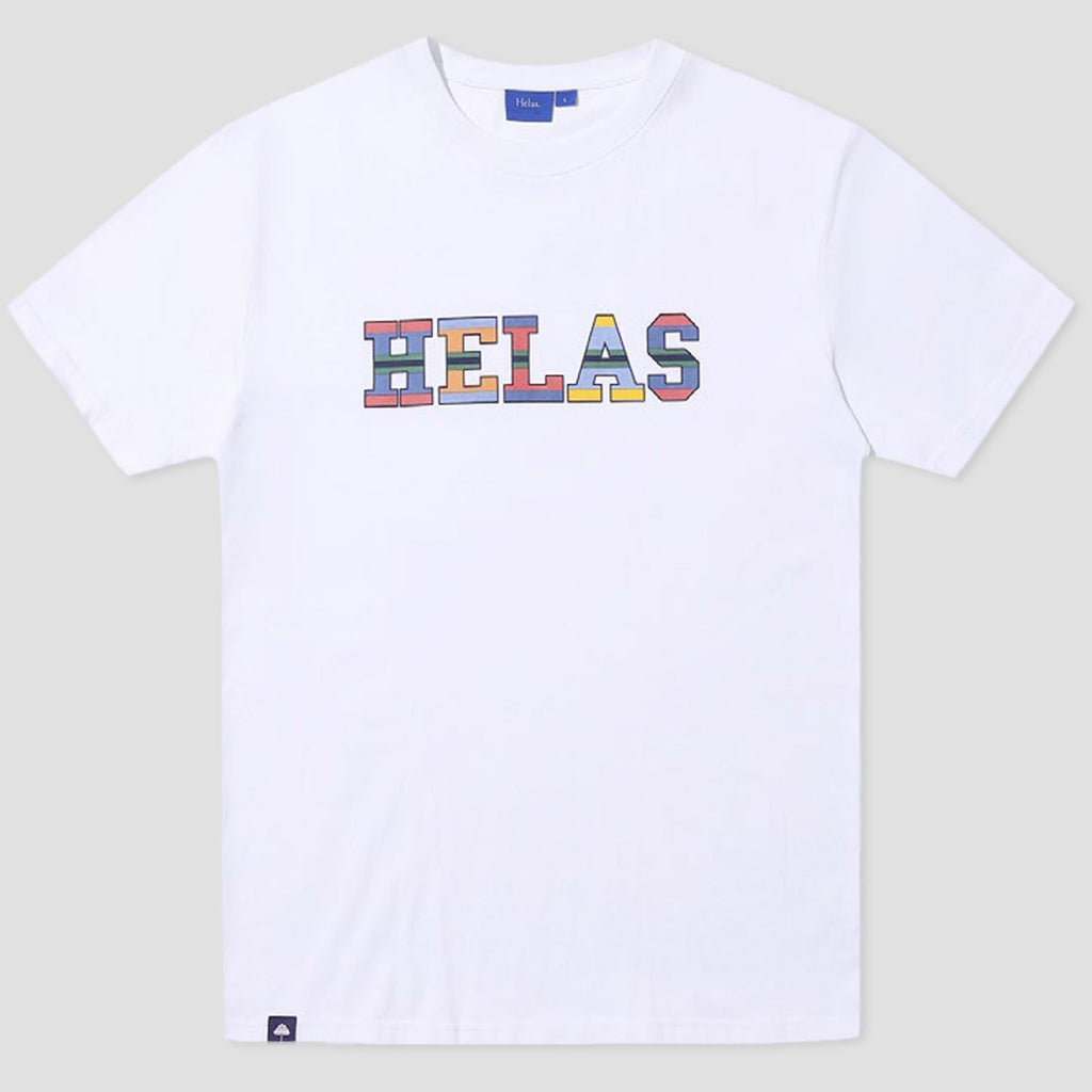 Hélas Caps - Drapeau Tee - White - Decimal.