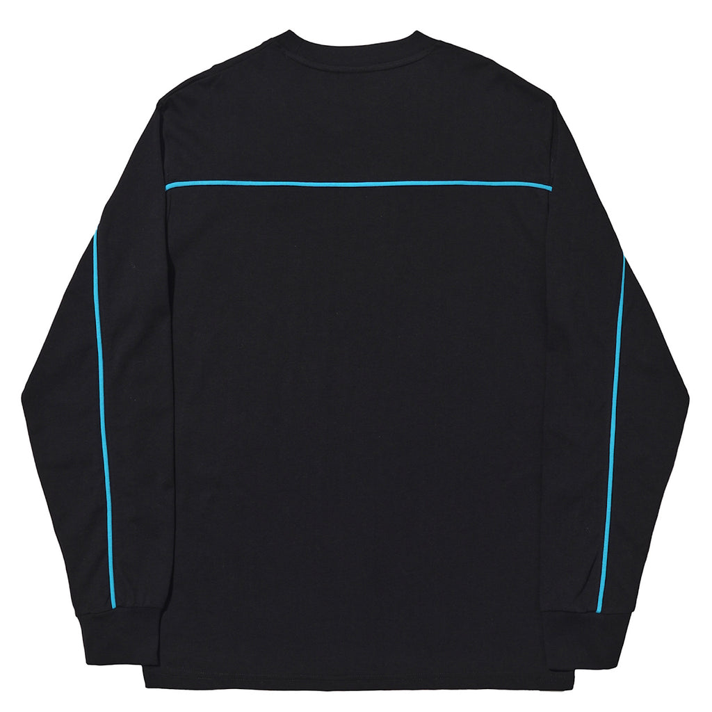 Hélas Caps - Line L/S Tee - Black - Decimal.