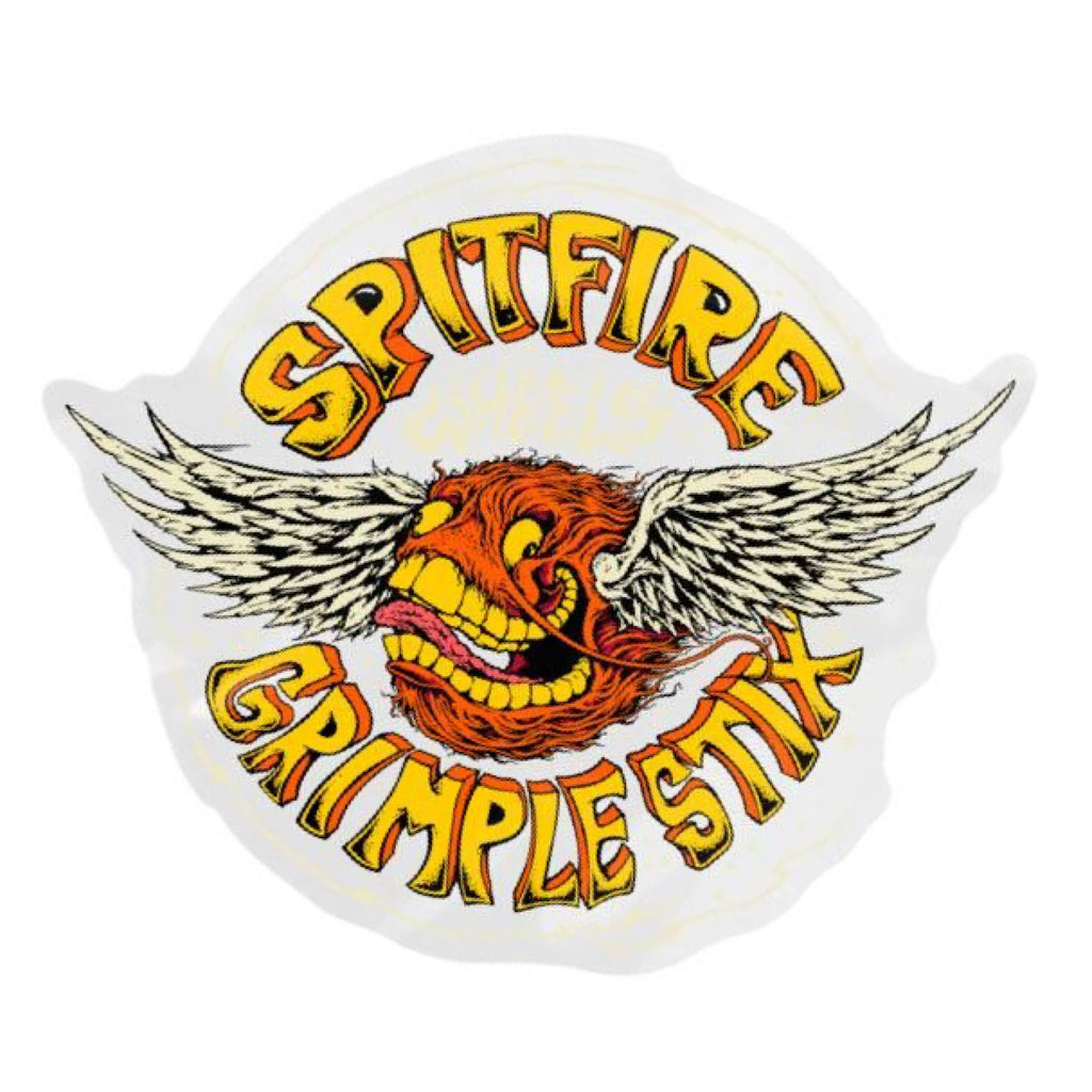 Spitfire X Grimple - Flying Grimple Sticker - Various Sizes - Decimal.