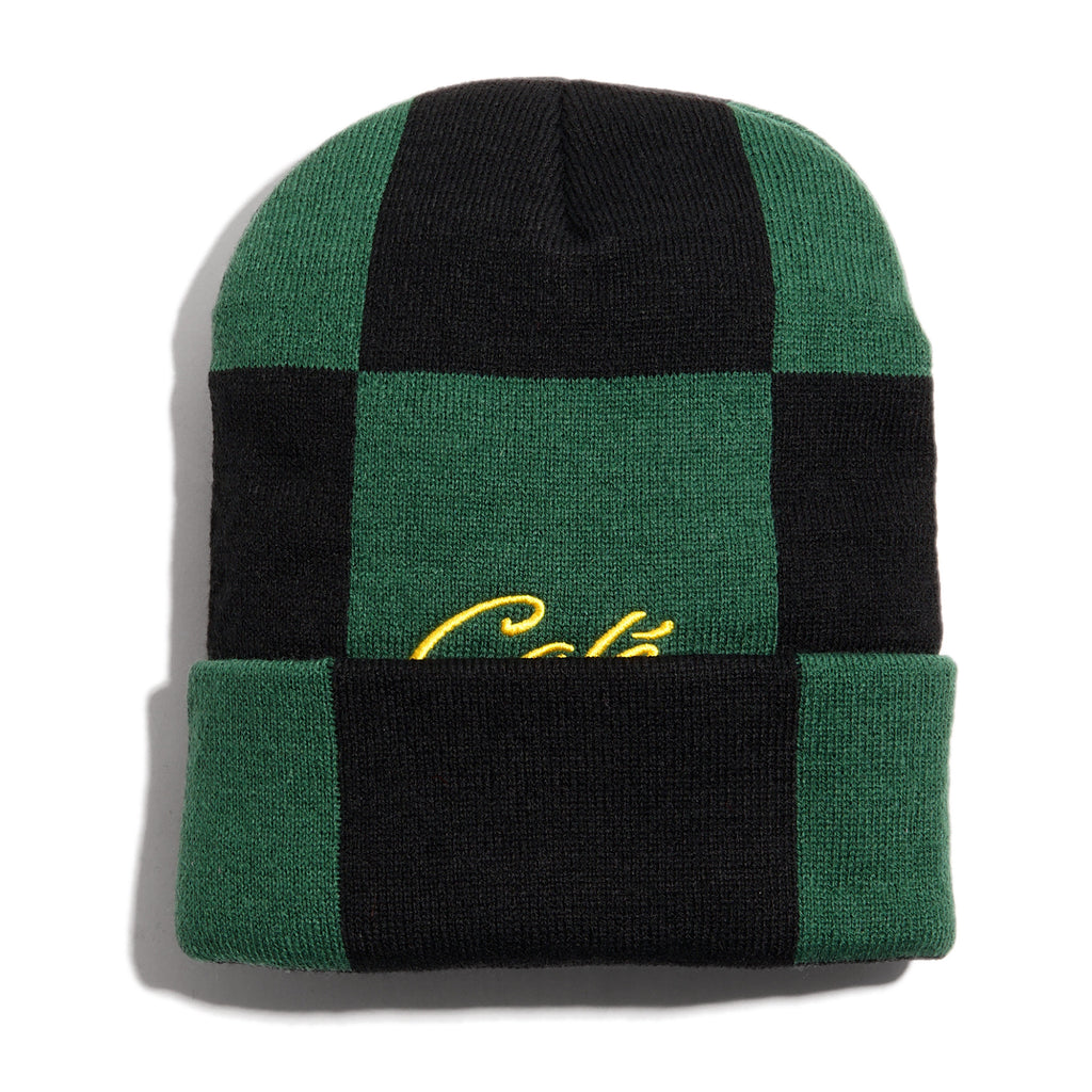 Skateboard Cafe - Check Fold Beaine - Forest Green / Black / Gold - Decimal.