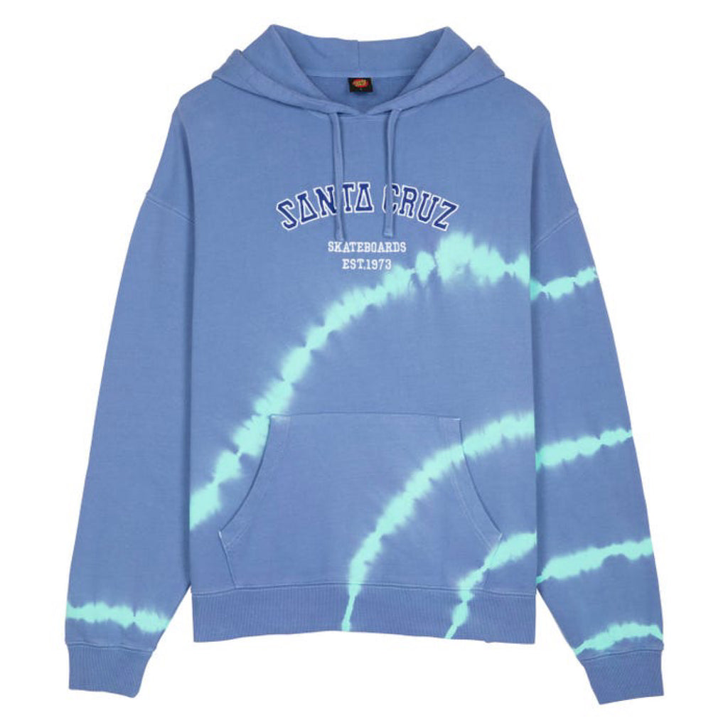 Santa Cruz - Collegiate Strip Hood - Hydra Blue (Tie Dye) - Decimal.