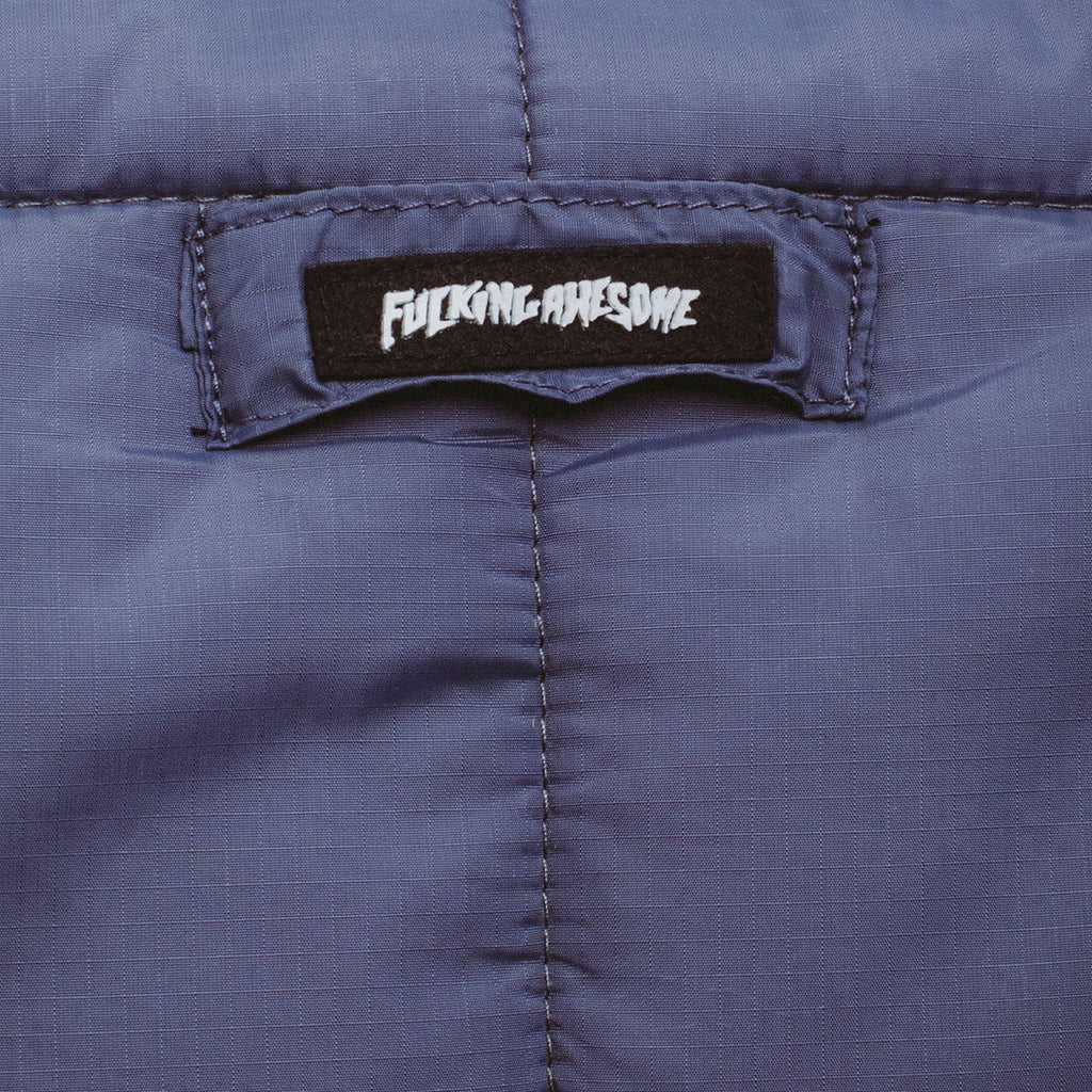 Fucking Awesome - Reverse Puffer Jacket - Blue - Decimal.