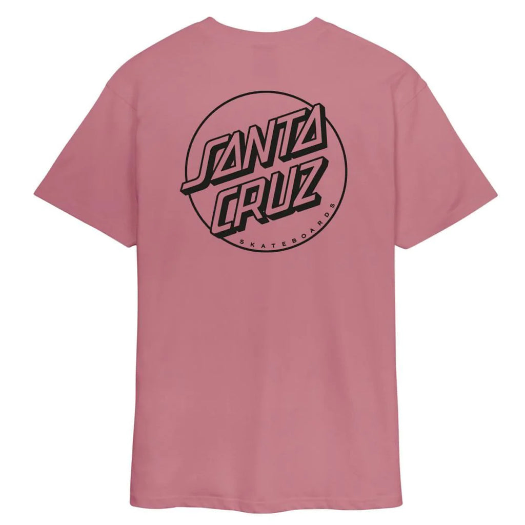 Santa Cruz - Opus Dot Stripe T-Shirt - Dusty Rose - Decimal.