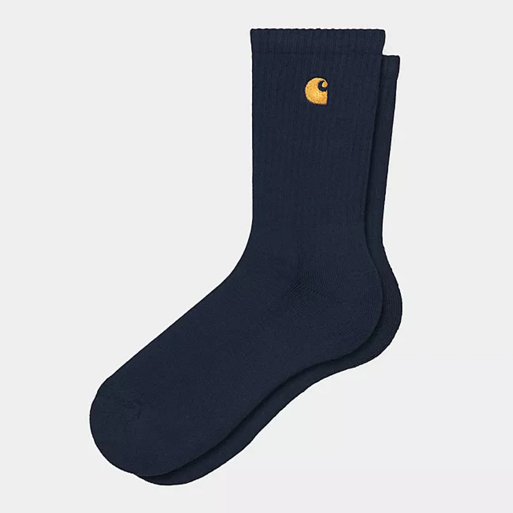 Carhartt WIP - Chase Socks - Dark Navy / Gold - Decimal.