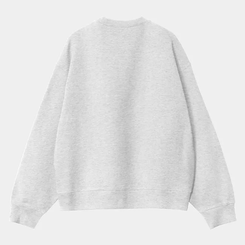 Carhartt WIP - Label Script Sweat - Ash Heather - Decimal.