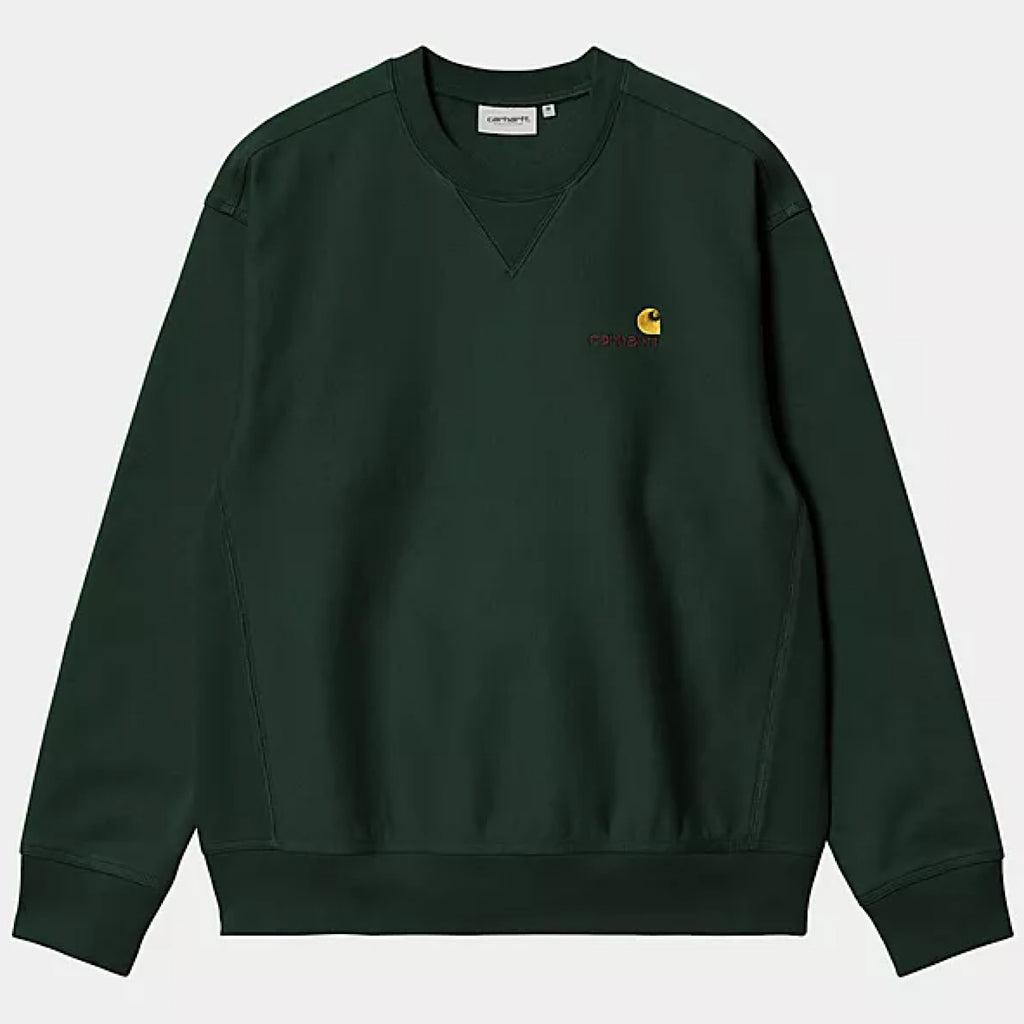 Carhartt WIP - American Script Sweat - Conifer - Decimal.