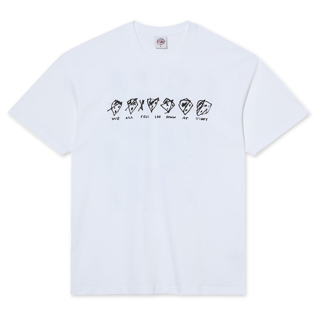 Polar Skate Co. - Sad at Times Tee - White - Decimal.