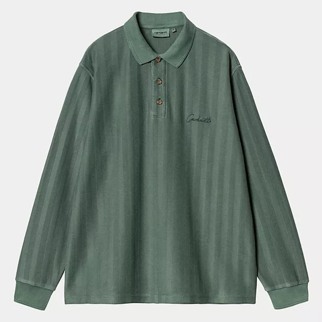 Carhartt WIP - Morrison Rgby Shirt - Conifer Pigment garment dyed - Decimal.