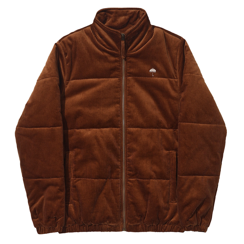 Hélas Caps - Hiver Puffer Jacket Corduroy - Brown - Decimal.