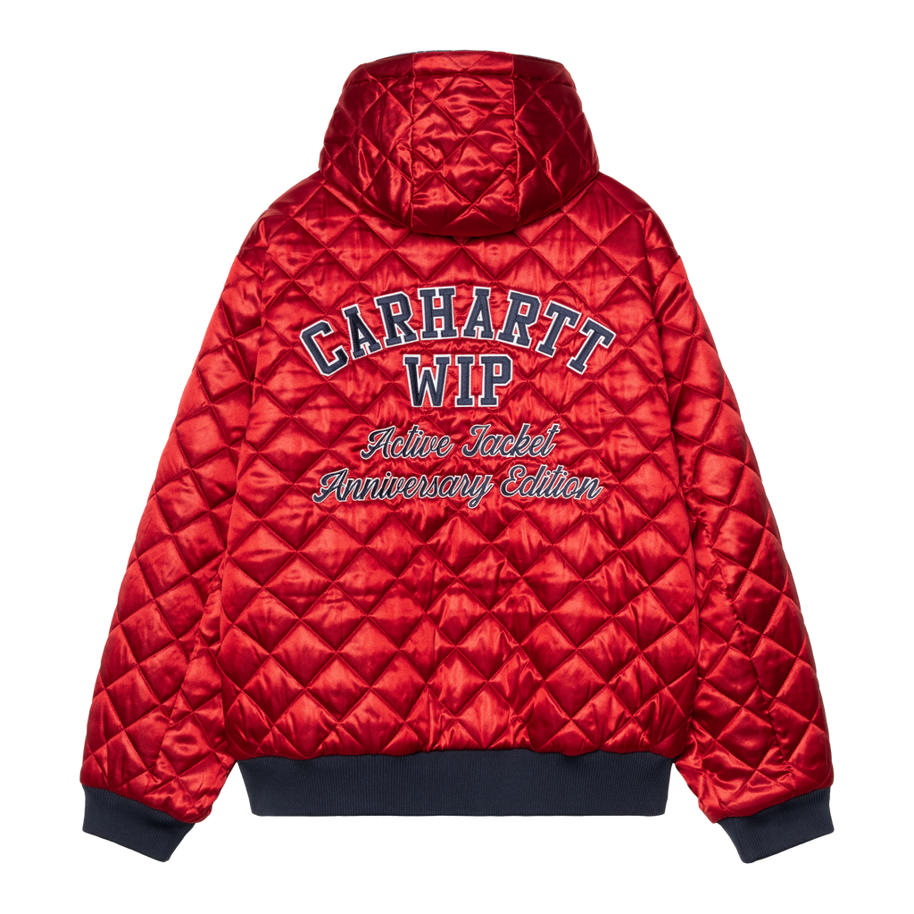 Carhartt WIP - 50 YEARS ANNIVERSARY OG ACTIVE JACKET CANVAS - BLUE / USA RED STONE BLEACHED - Decimal.