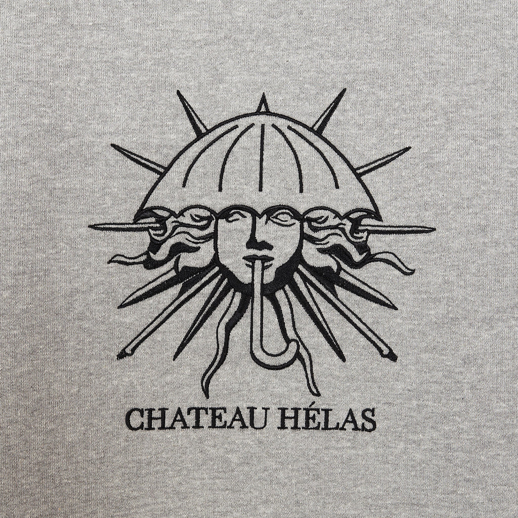 Hélas Caps - Chateau Crewneck - Heather Grey - Decimal.