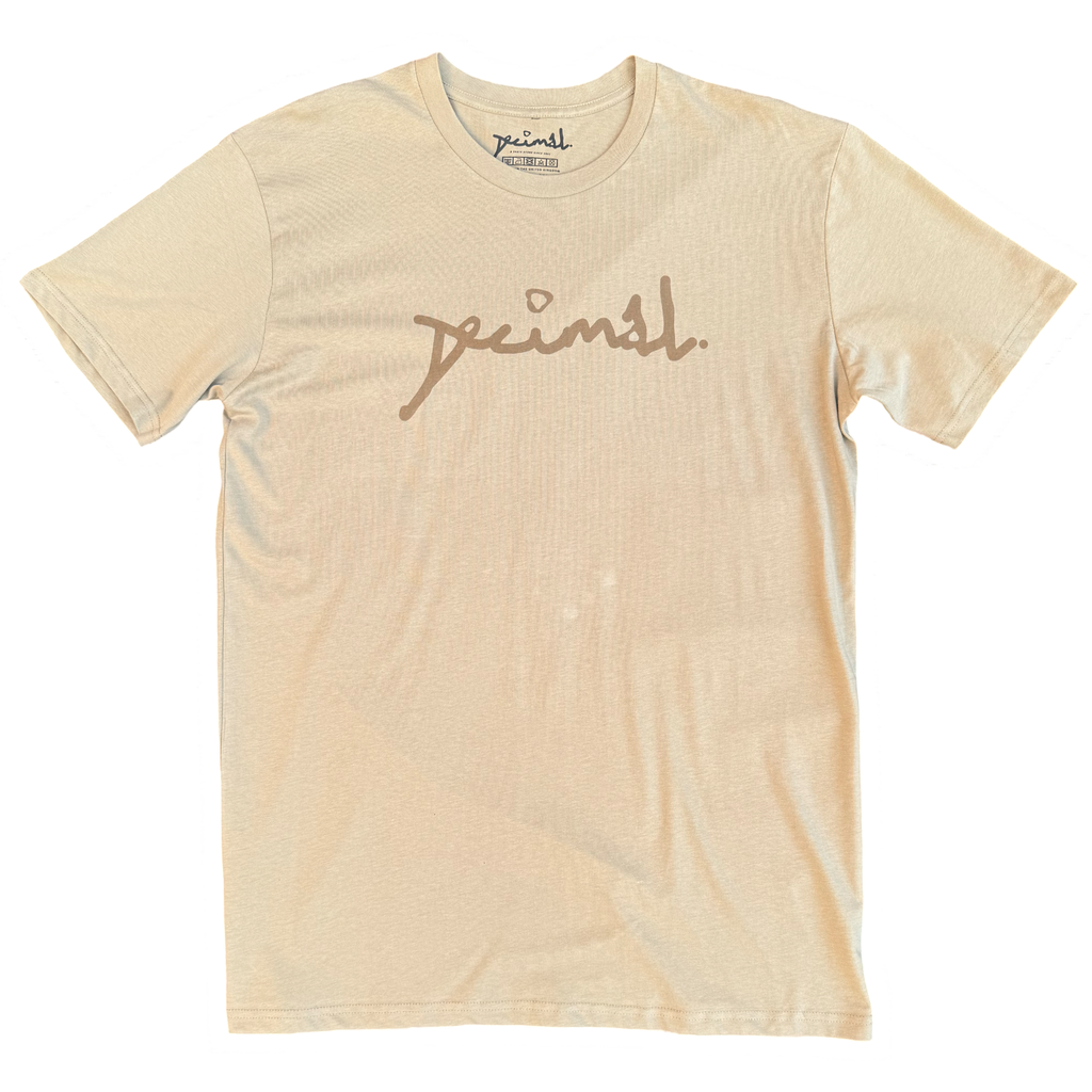 Decimal - Scrawl T-shirt - Sand / Clear