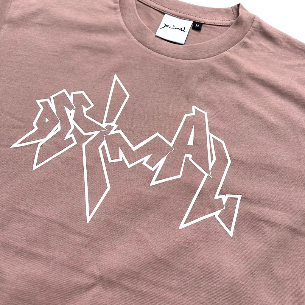 Decimal - 'OG Logo' T-shirt - Hazy Pink/White - Decimal.