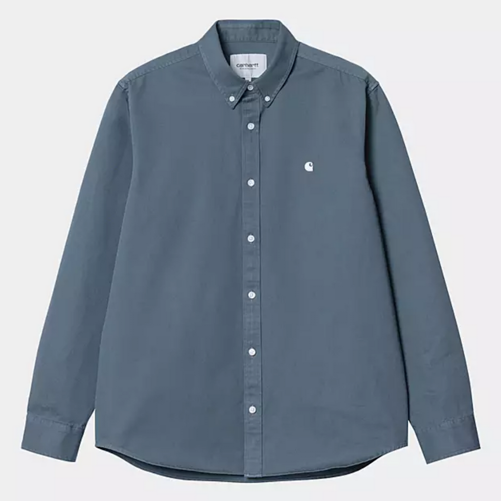 Carhartt - L/S madison Shirt - Posiano Wax - Decimal.