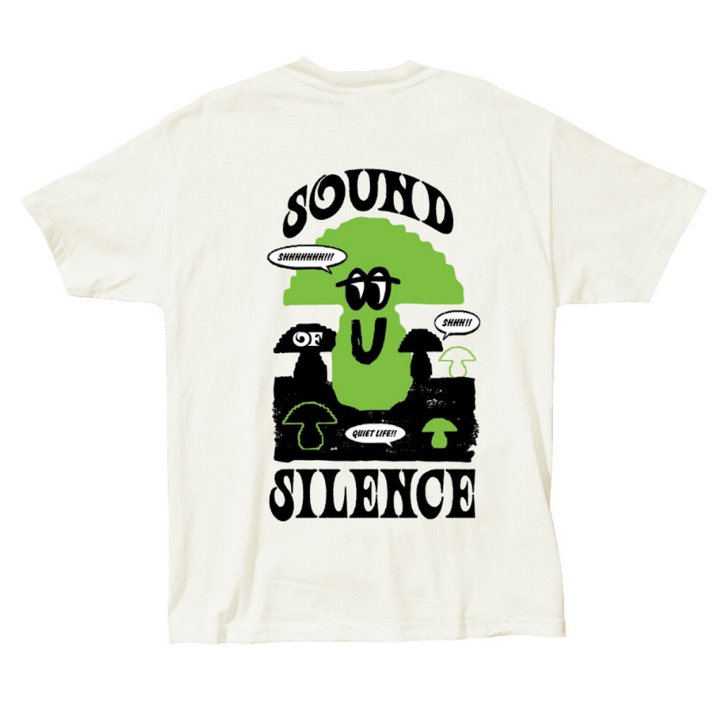 The Quiet Life - Sound Of Silence T-Shirt - Cream - Decimal.