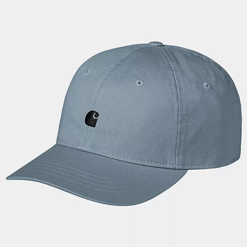 Carhartt WIP - Madison Logo Cap - Frosted Blue / Black - Decimal.