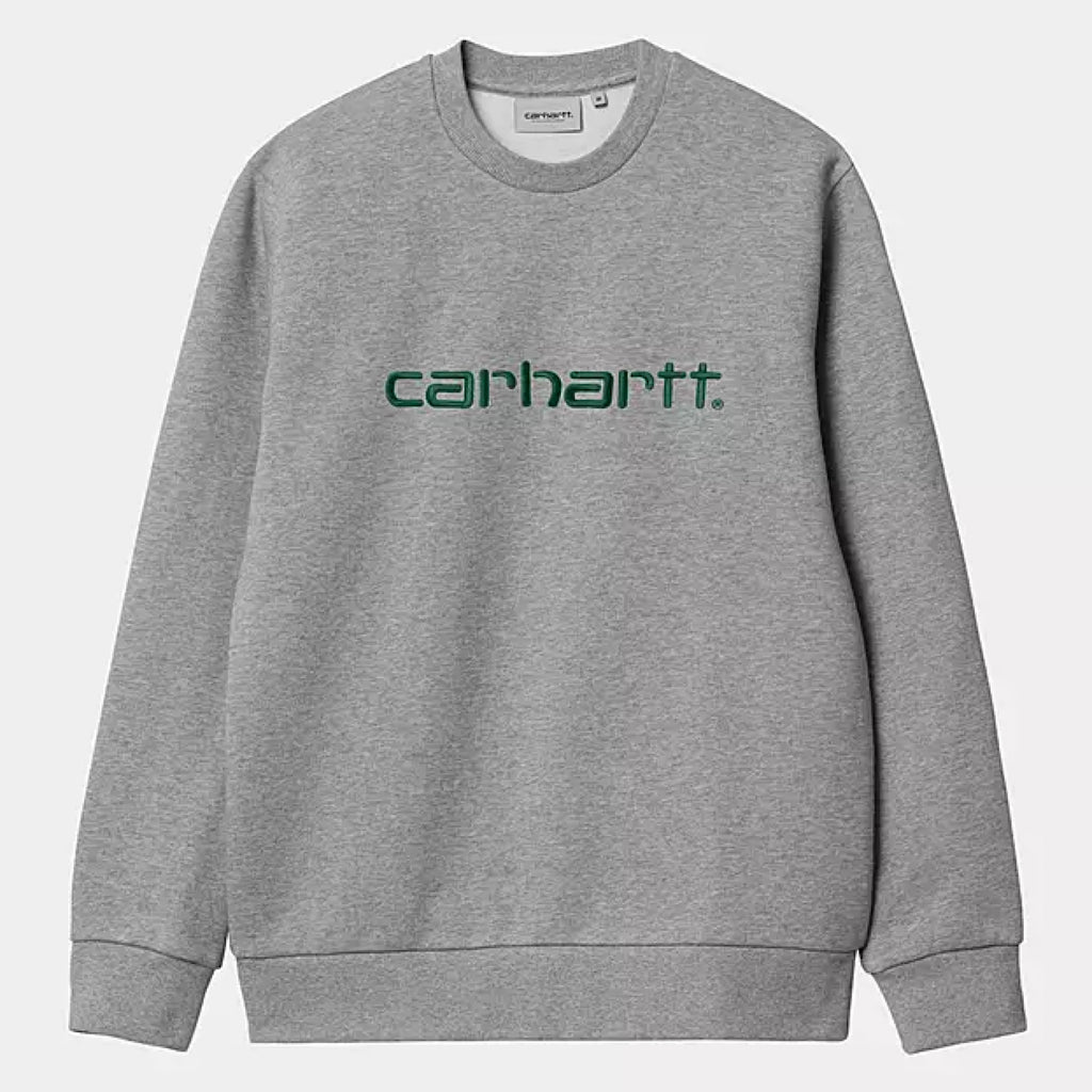 Carhartt WIP - Carhartt Sweat - Grey Heather / Chervil - Decimal.