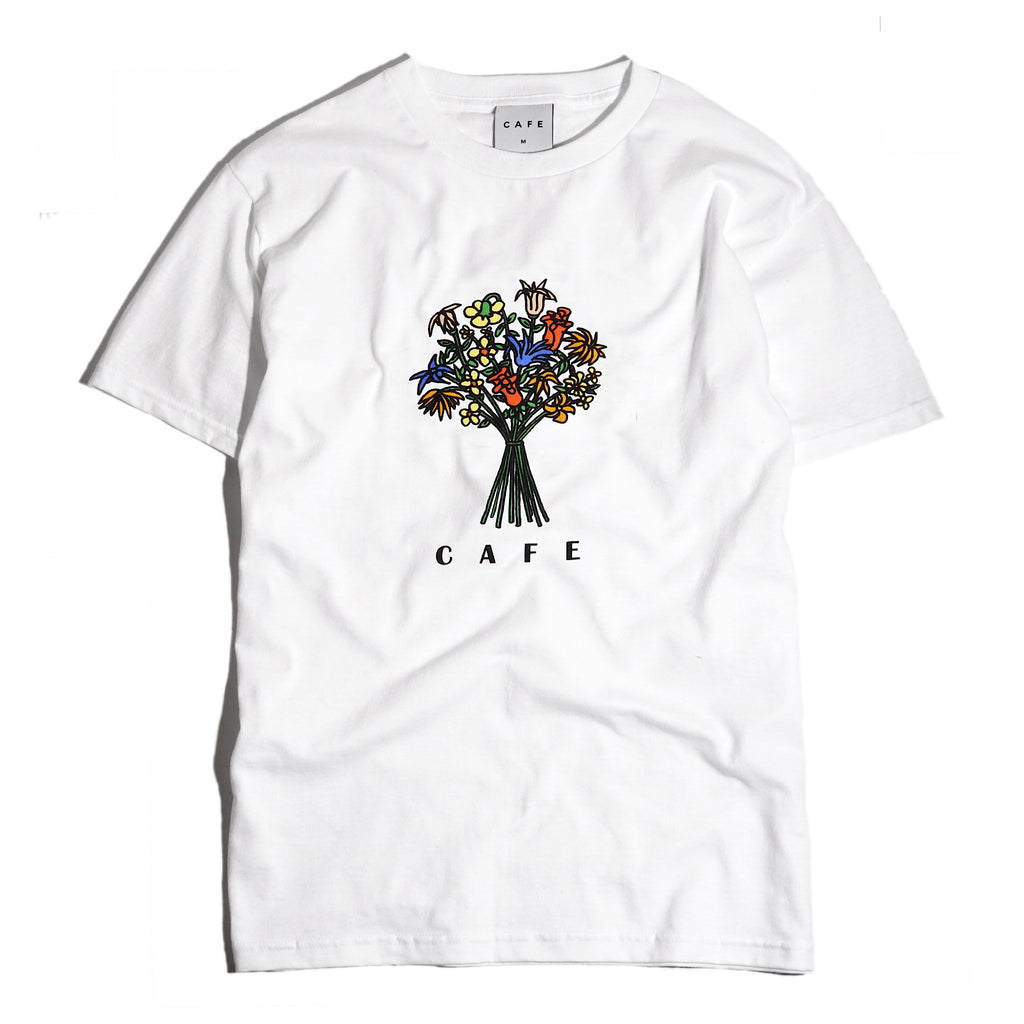 Skateboard Cafe - Bouquet Tee - White - Decimal.