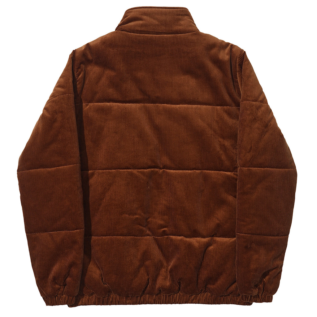 Hélas Caps - Hiver Puffer Jacket Corduroy - Brown - Decimal.