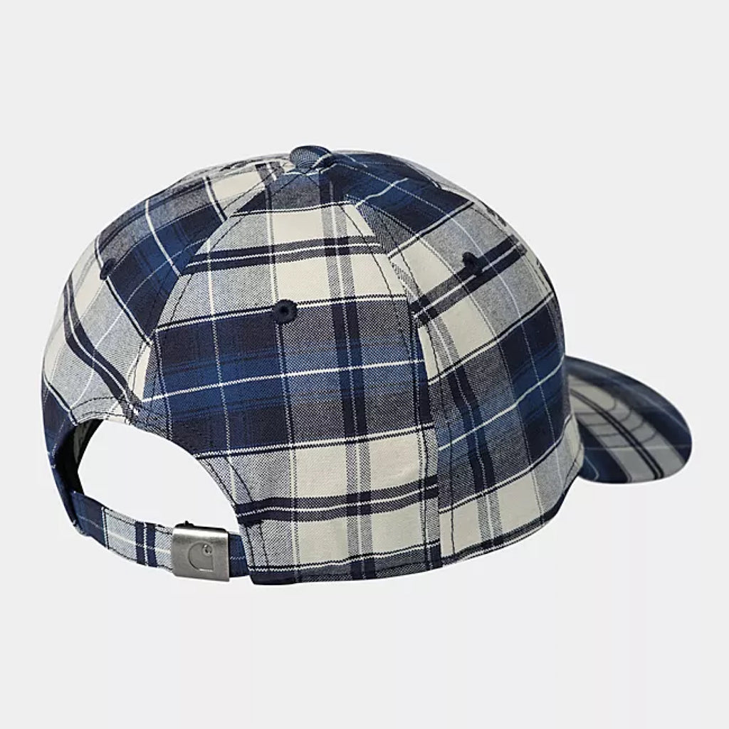 Carhartt WIP - Tarbell Cap - Tarbell Check, Dark Navy / White - Decimal.