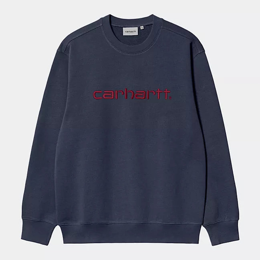 Carhartt WIP - Carhartt Sweatshirt - Airforce Blue / Melbec - Decimal.