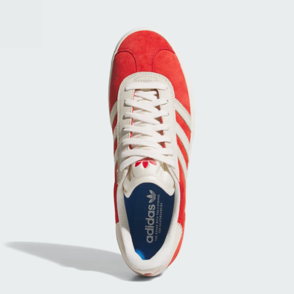 Adidas - Gazelle ADV - Better Scarlet / Chalk White / Gold Metallic - Decimal.