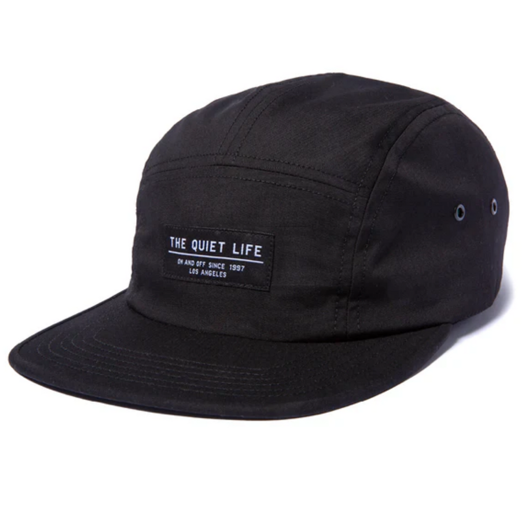 The Quiet Life - Foundation 5 Panel Camper Hat - Black - Decimal.