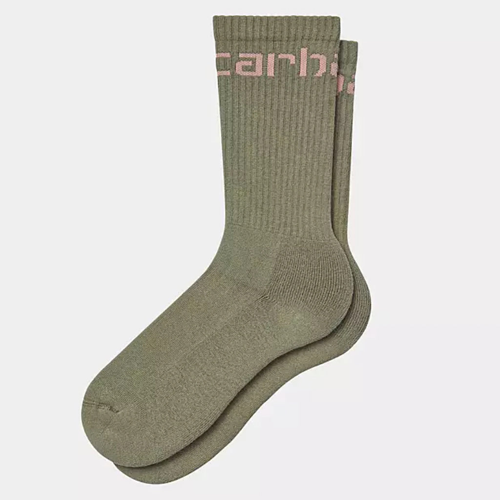 Carhartt WIP - Carhartt Socks - Knit Dundee / Glassy Pink - Decimal.