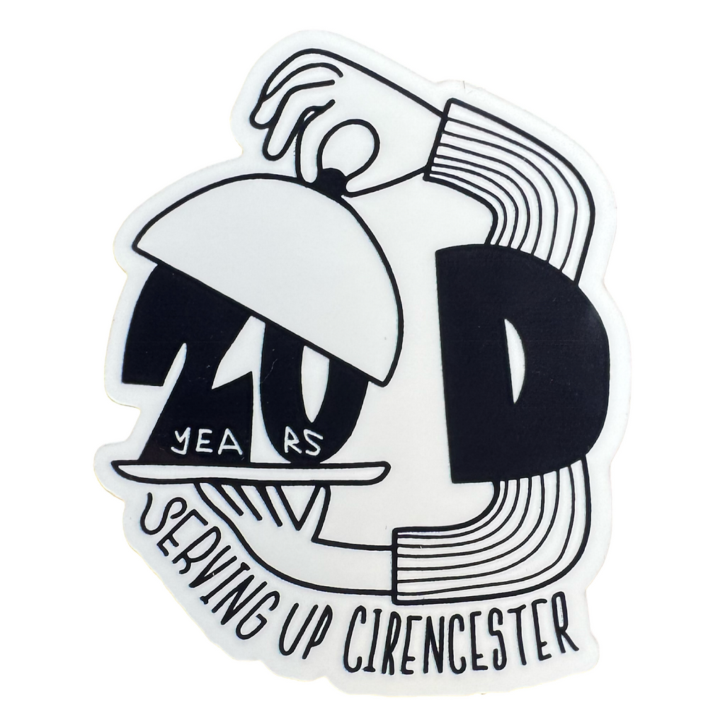 Decimal - Serving Sticker - Black / White