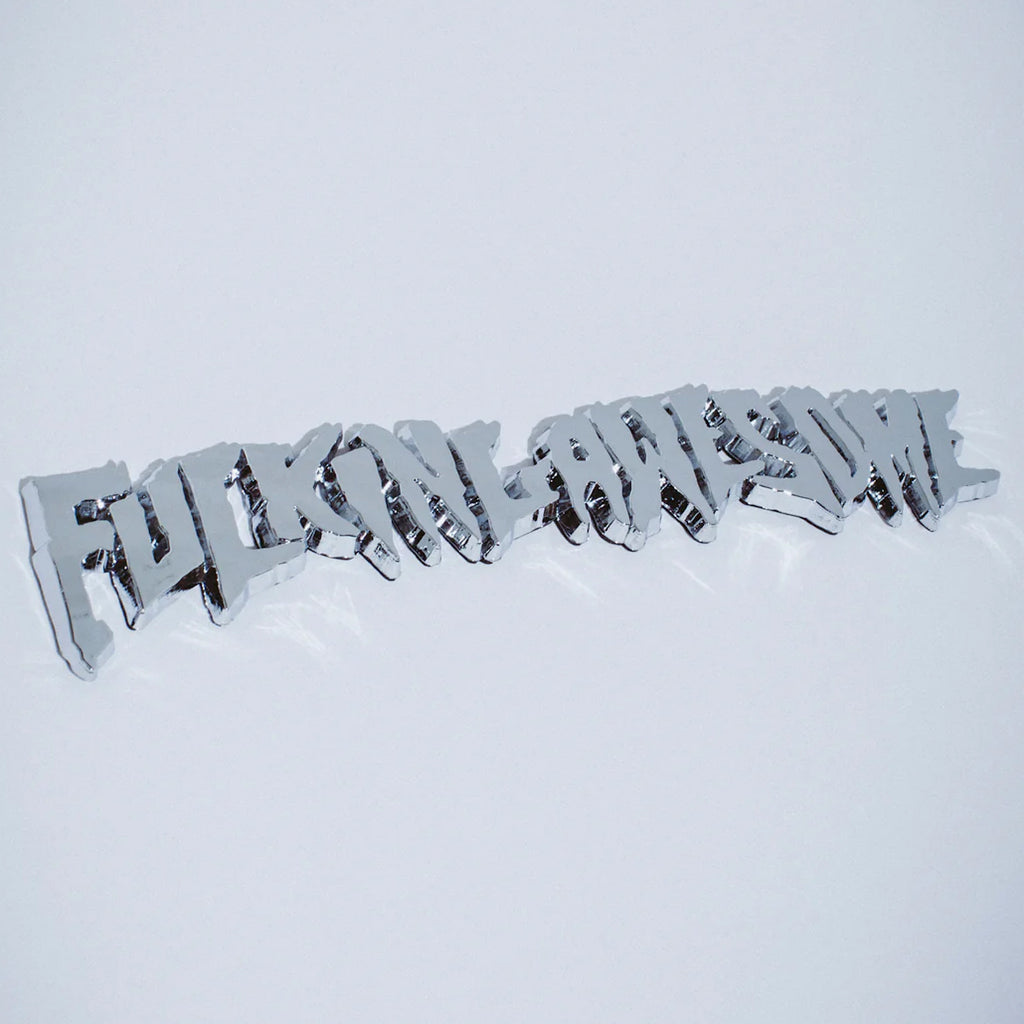 Fucking Awesome - Stamp Logo Car Emblem - Silver - Decimal.