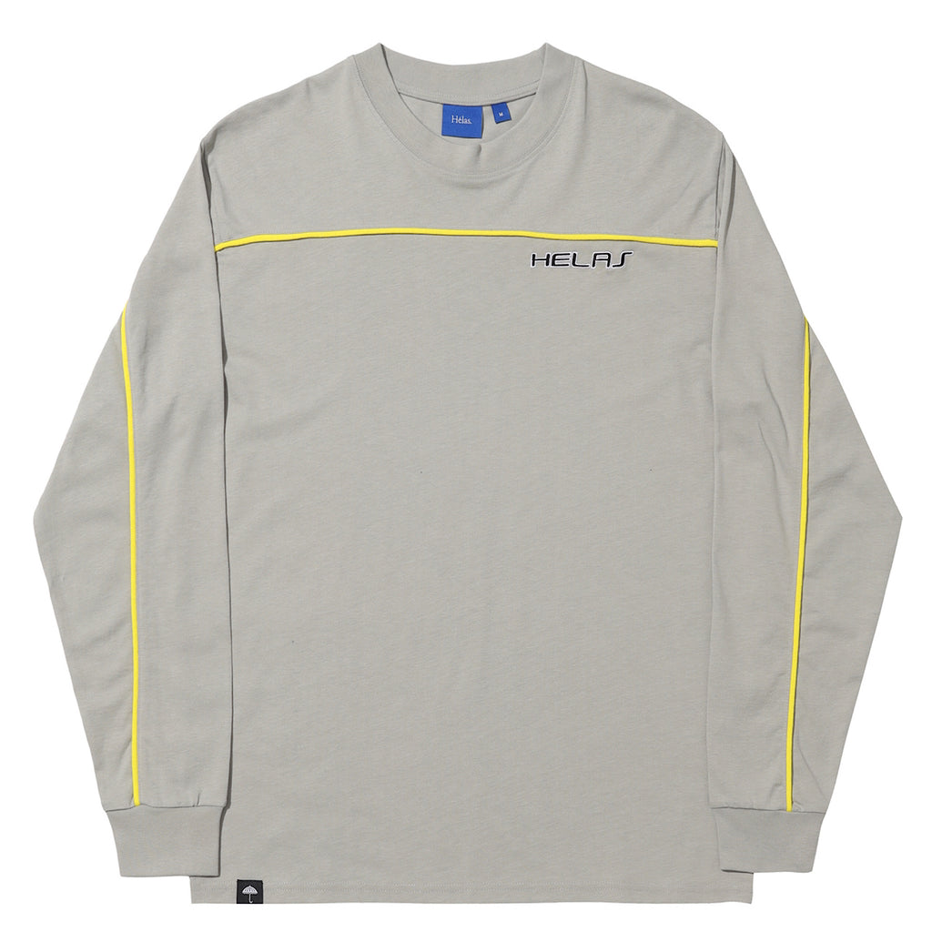 Hélas Caps - Line L/S Tee - Grey - Decimal.