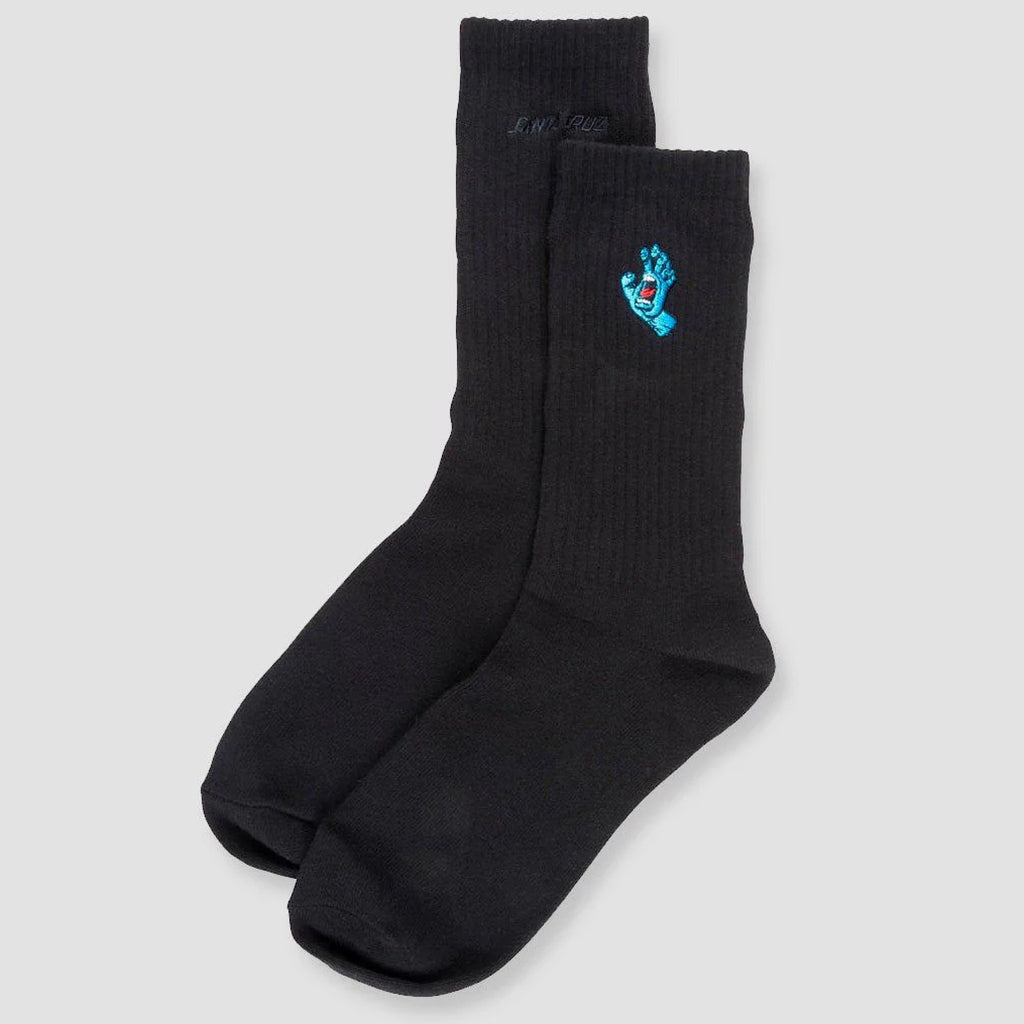 Santa Cruz - Screaming Hand Mini Socks - Black - Decimal.