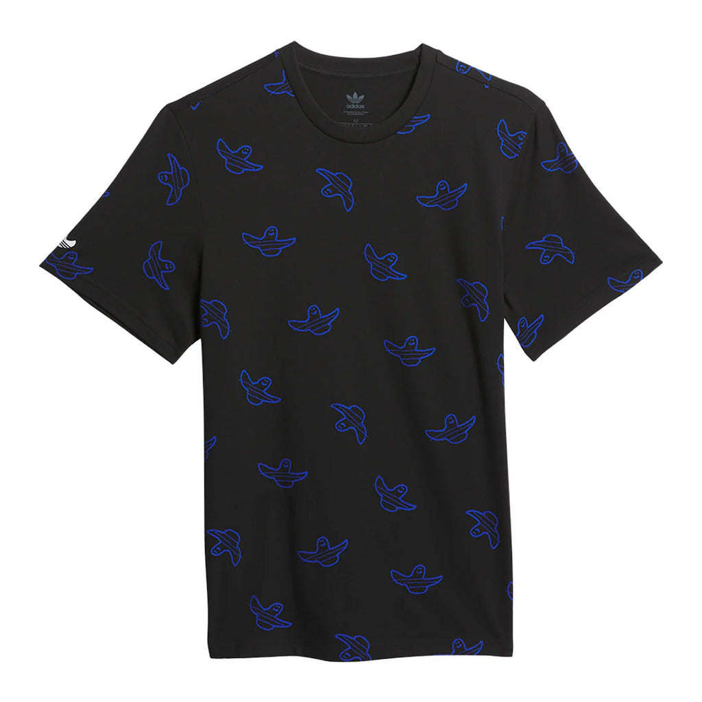 Adidas - Shmoo AOP T-Shirt - Black/Royal Blue - Decimal.