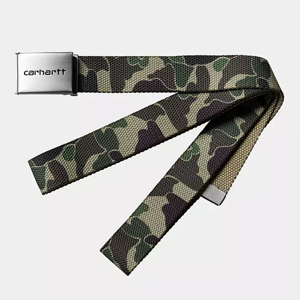 Carhartt WIP - Clip Belt Chrome - Camo Green - Decimal.