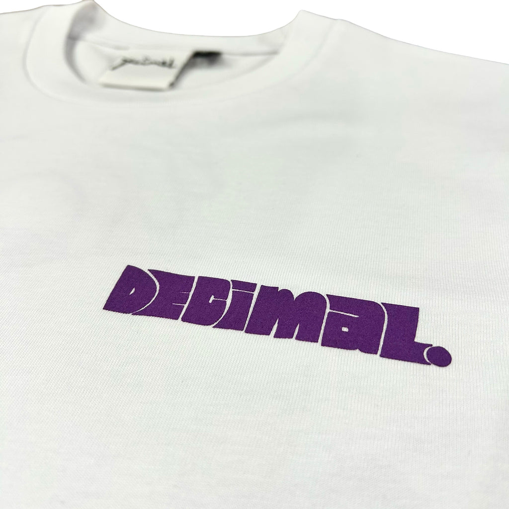 Decimal - Servin' T-Shirt - White / Shop Purple