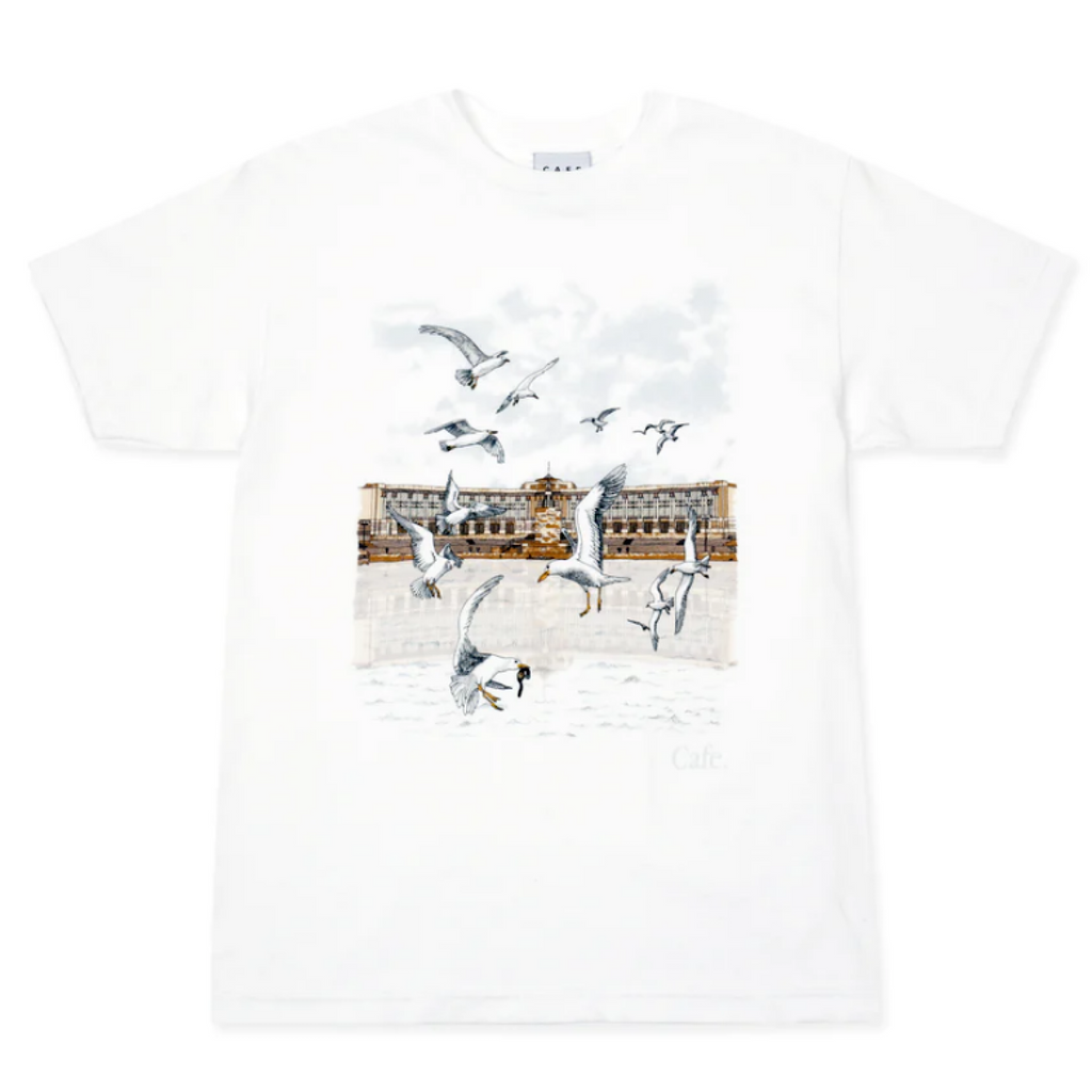 Skateboard Cafe - Lloyds T-shirt - White - Decimal.